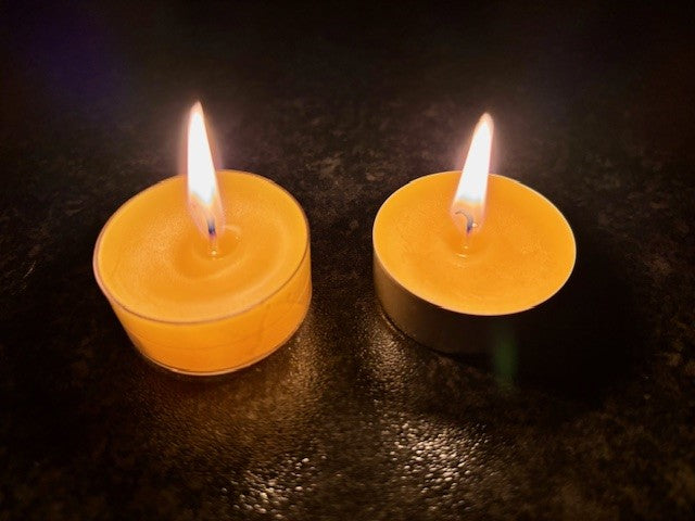 100% Real Raw Pure Organic Beeswax Aluminium Circle Tea-lights x 500No.